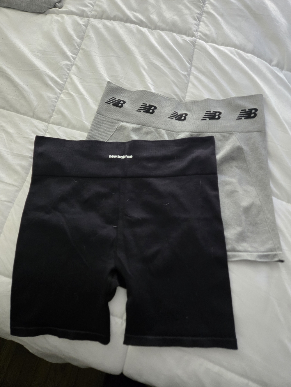 New Balance Women's Black and Gray Athletic Shorts, 2-Pack, Size XL